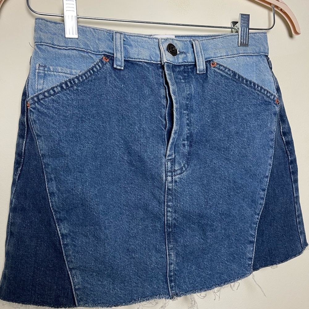 BDG Blue Denim Mini Skirt - Picture 2 of 7